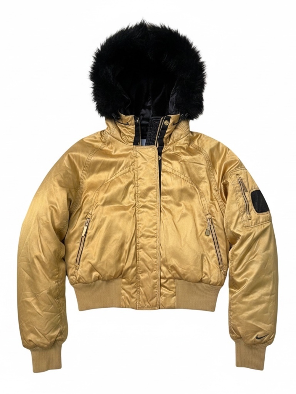 Nike Gold down ski Jacket - size small - vintage